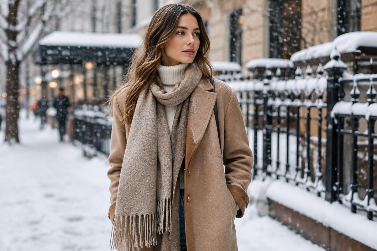 Classy layered outfit with a tailored blazer